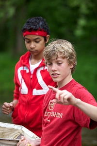 Boys childhood red