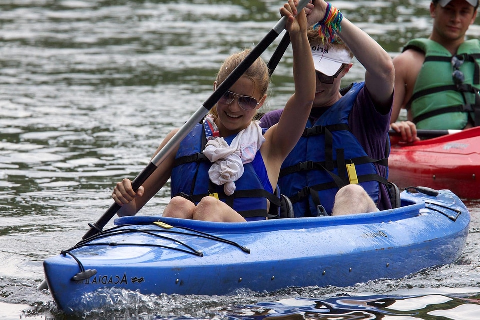 Couple infant river