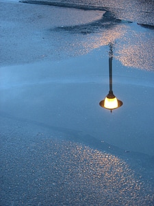 Evening light puddle