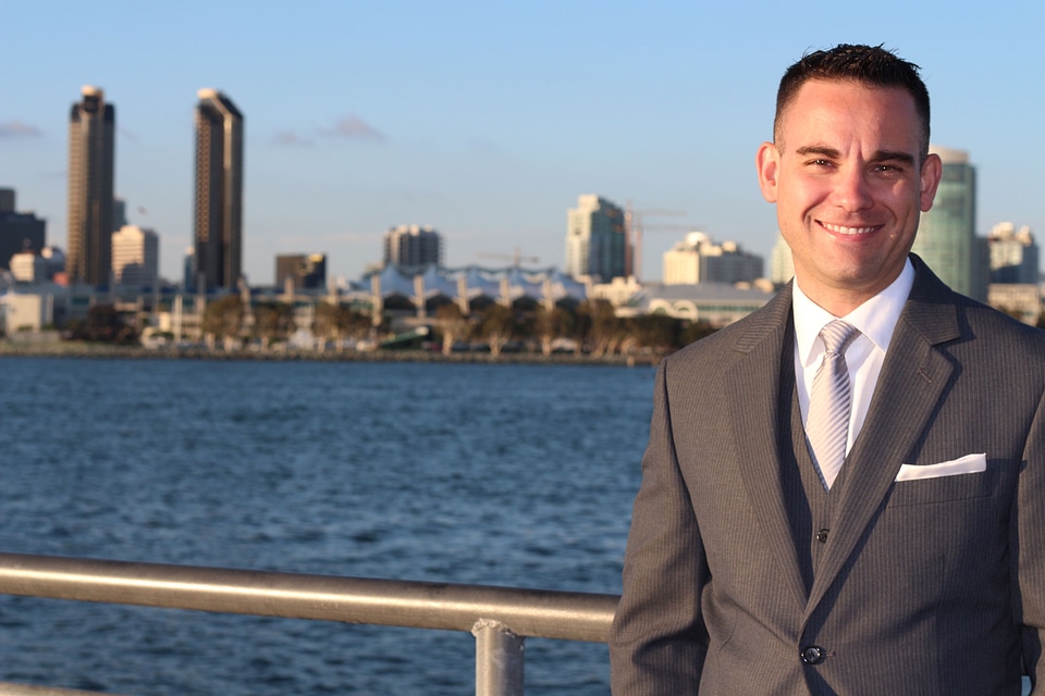 Real estate agent business person