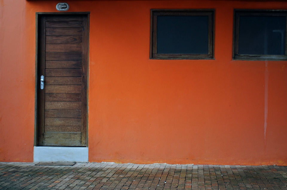 Doorway facade home