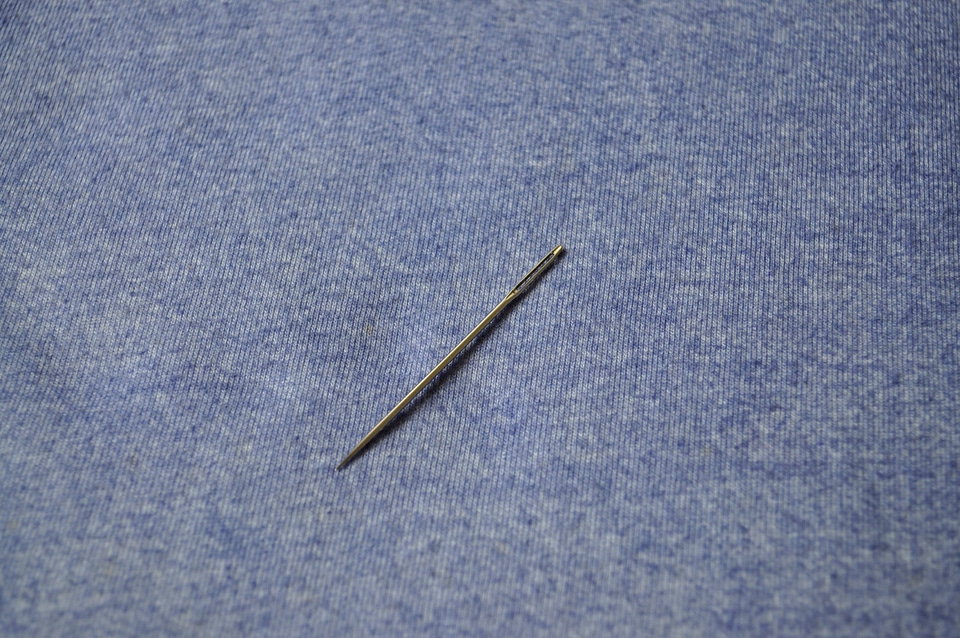 Canvas needle sewing
