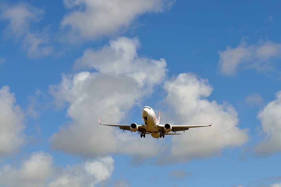 Airplane passenger sky
