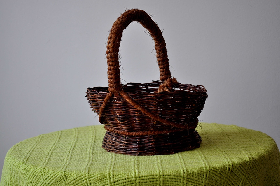 Basket decorative handmade