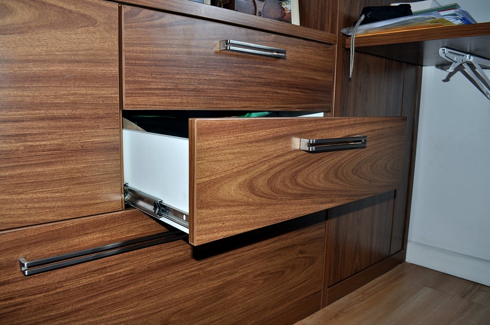 Board brown drawer