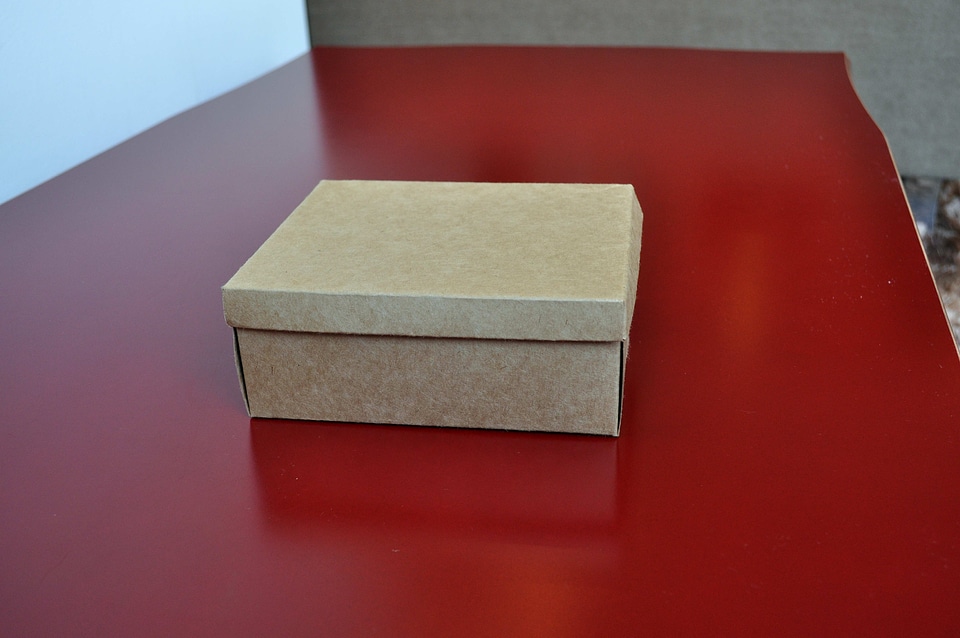 Box cardboard desk