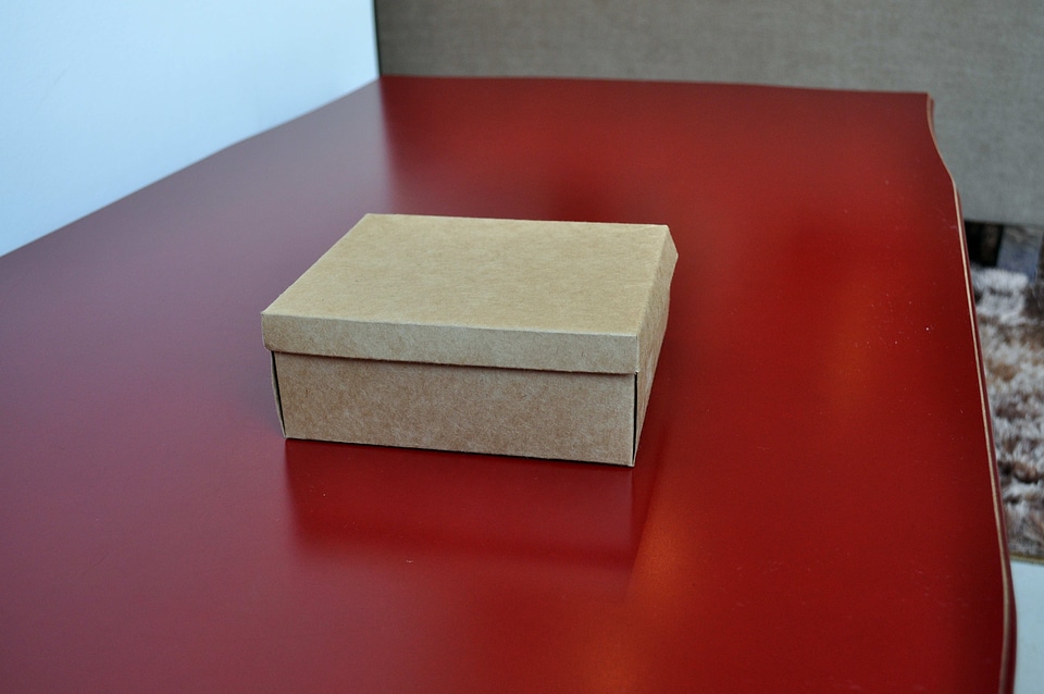Box brown decorative