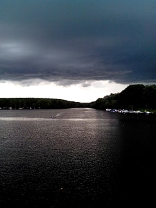 Climate cloudy lake