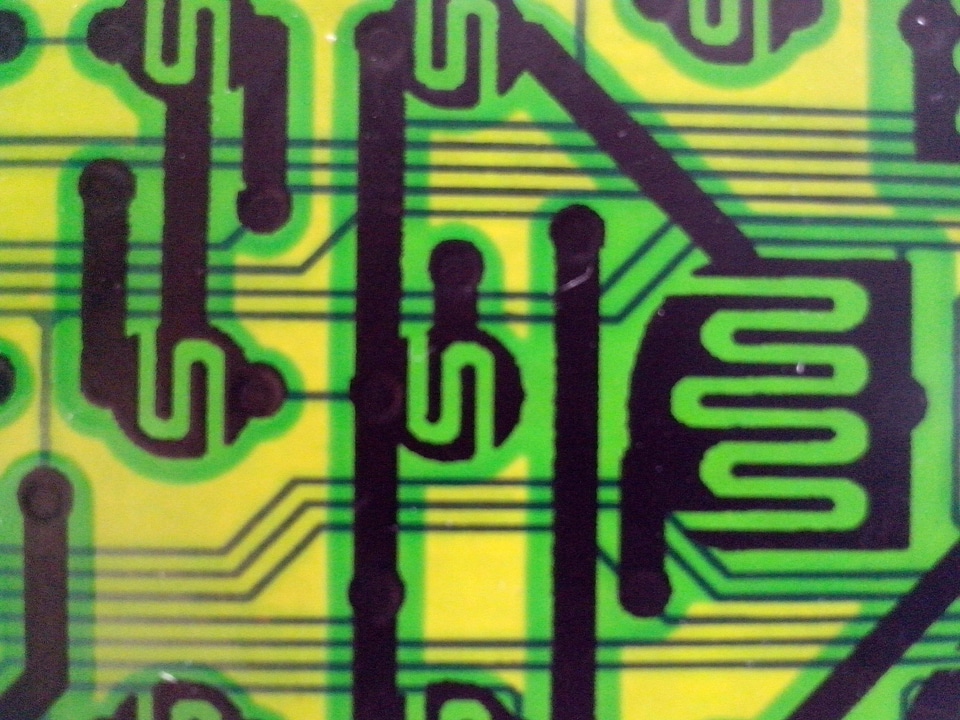 Black electronic greenery