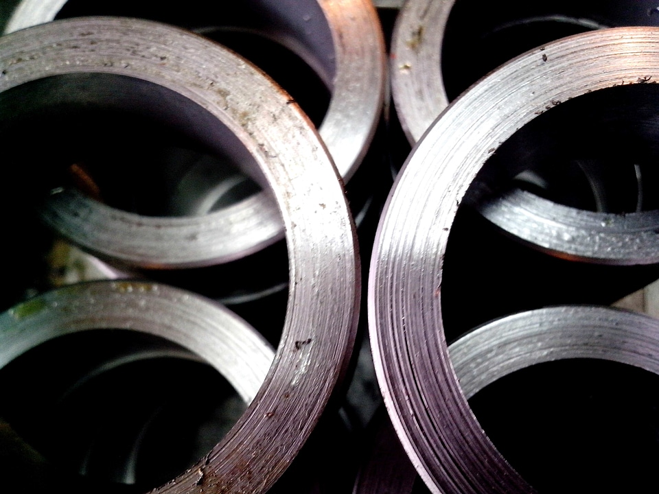 Lathe machine metal