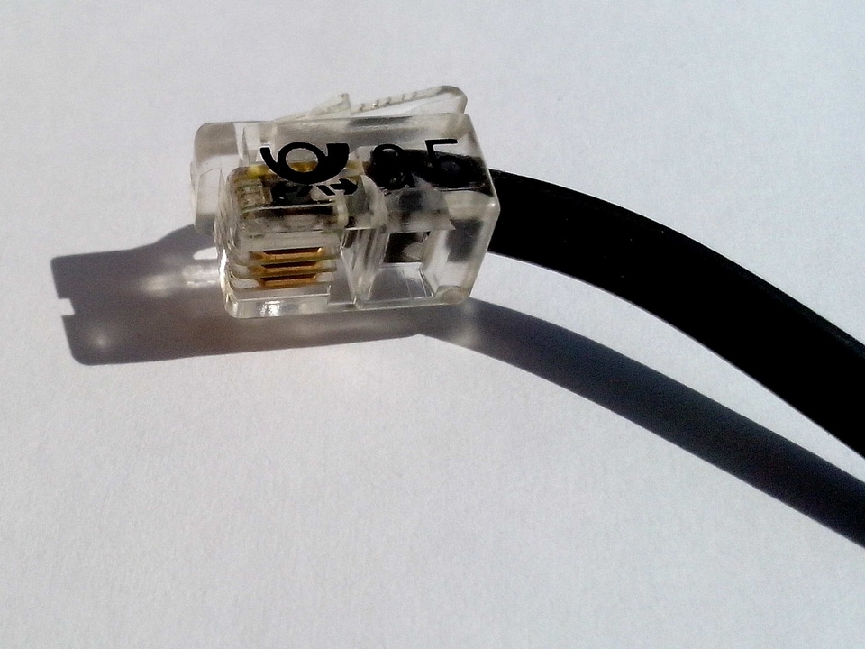 Black cable close