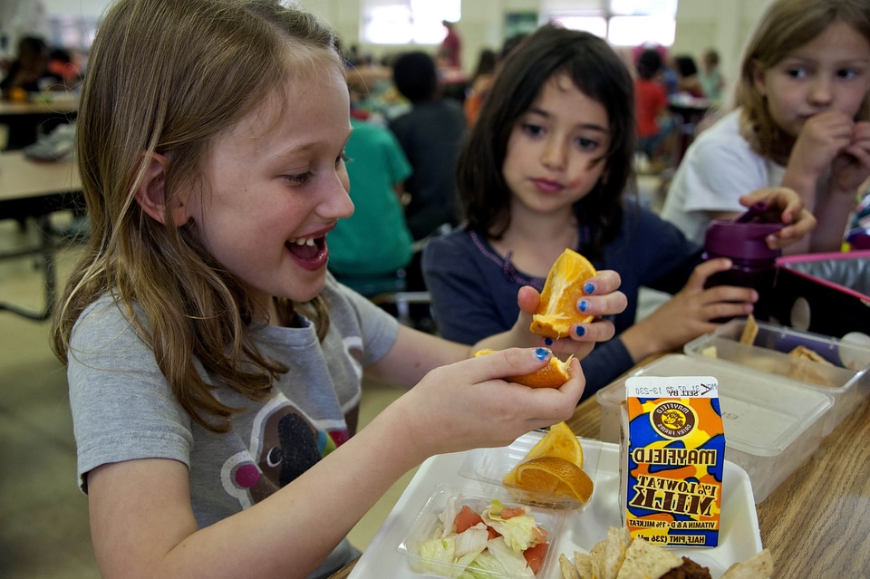 Eat eating female child