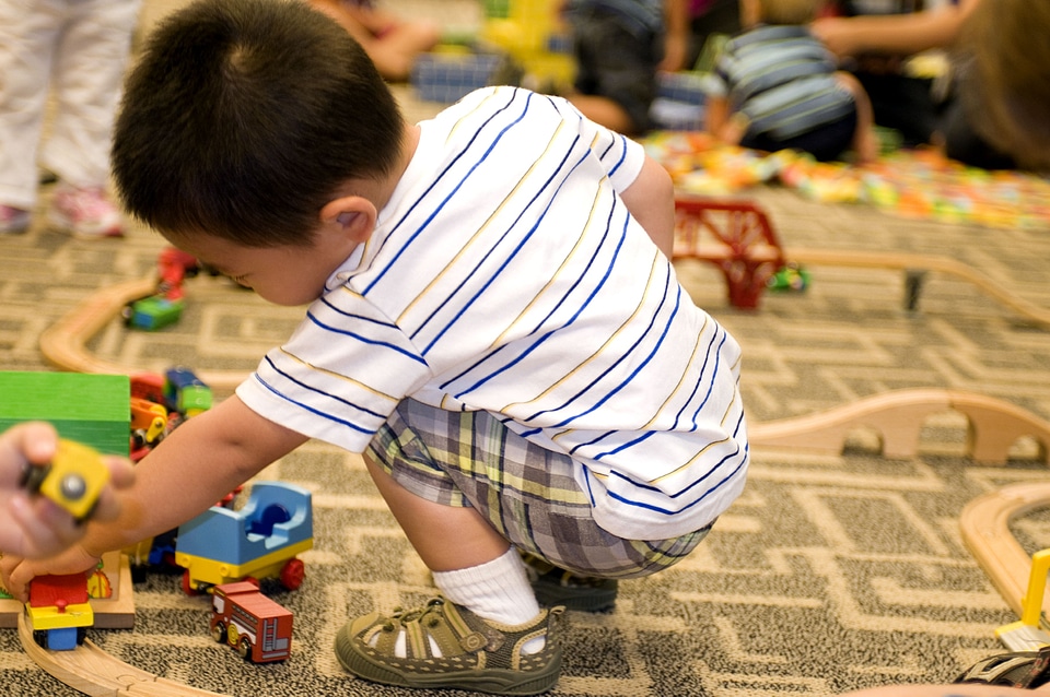 Boy playing teenage