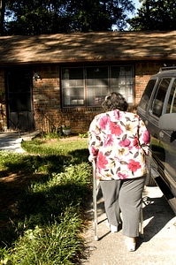 Arthritis patient woman