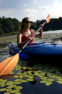 Kayaking woman photo