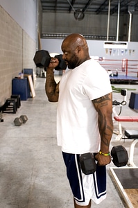 Barbell dumbbell exercise