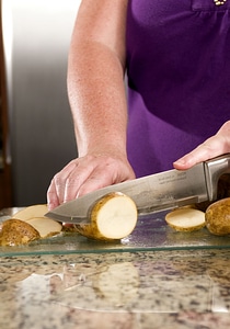 Court glass potatoes