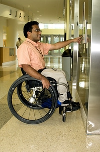 Background elevator wheelchair