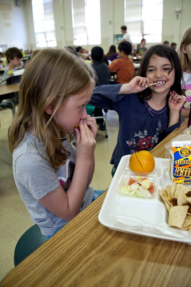 Female Child food playing