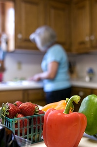 Basket bell bell pepper photo