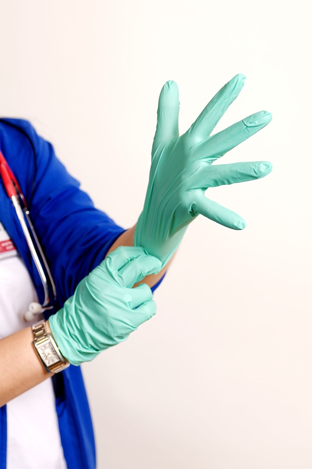 Gloves latex protection