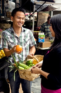 Discussing husband produce