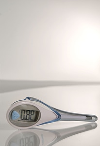 Electronic high tech thermometer photo