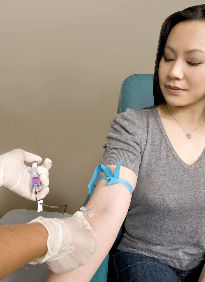 Hands location venipuncture