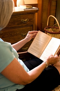At Home book female