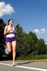 Cute exercise female child