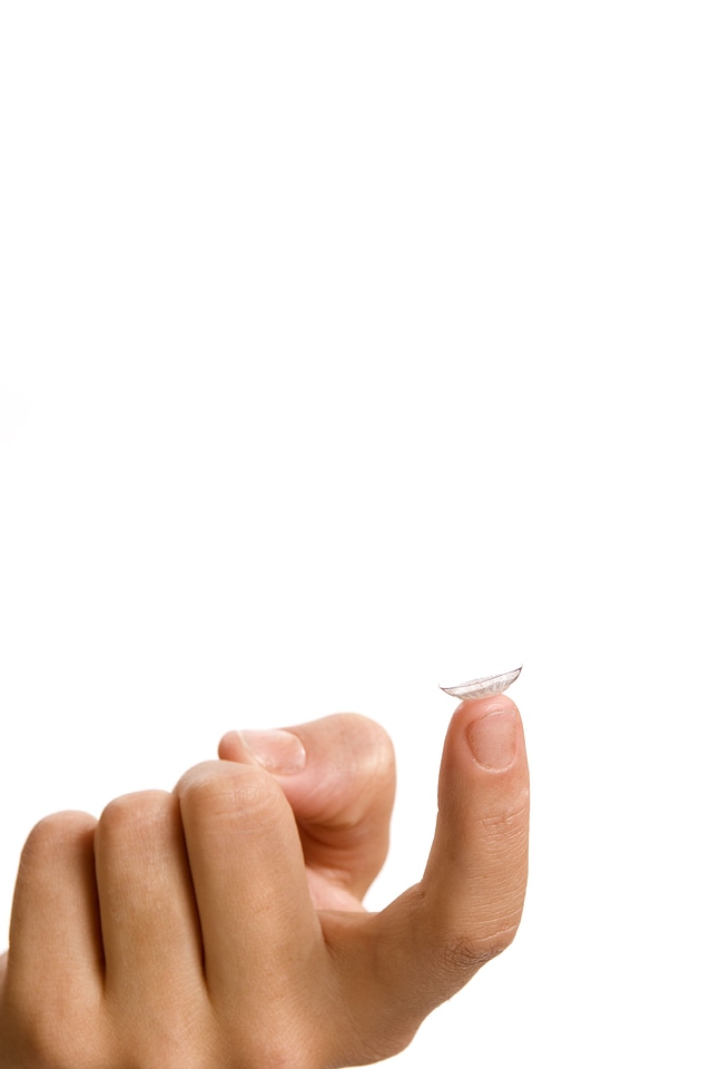 Contact finger lens