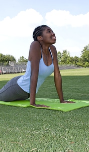 Beautiful exercise hour