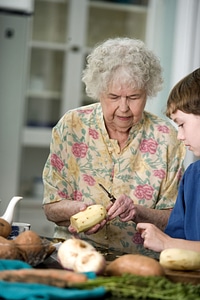 Elderly family grandmother