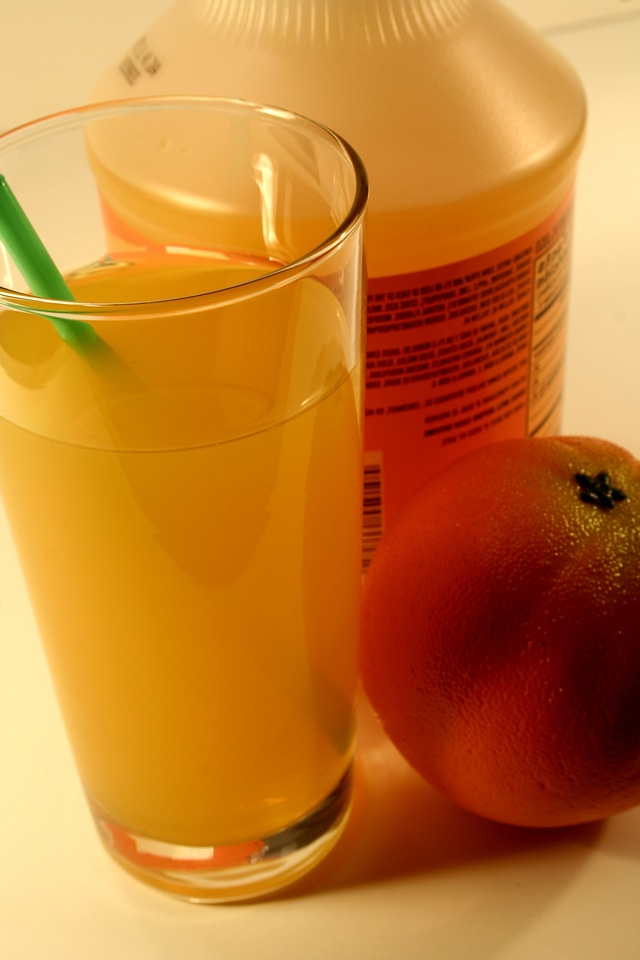 Greenery juice orange