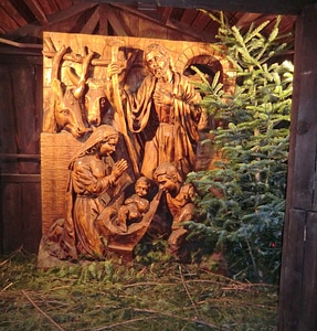 Nativity scene advent faith