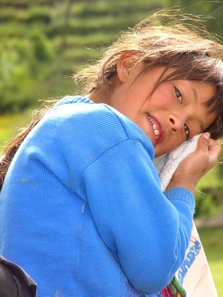 Female Child posing smiling