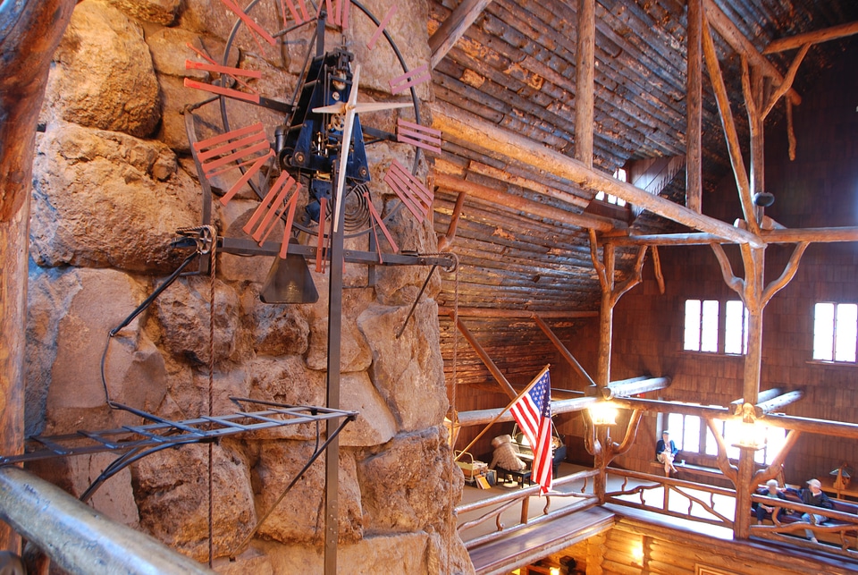 Usa clock fireplace