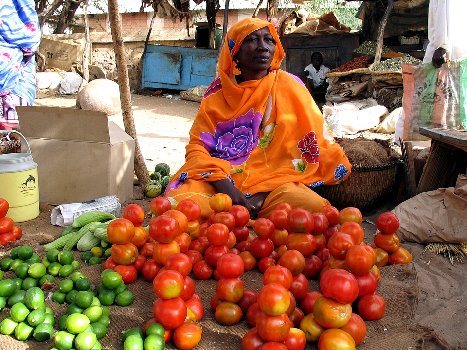Female market seller