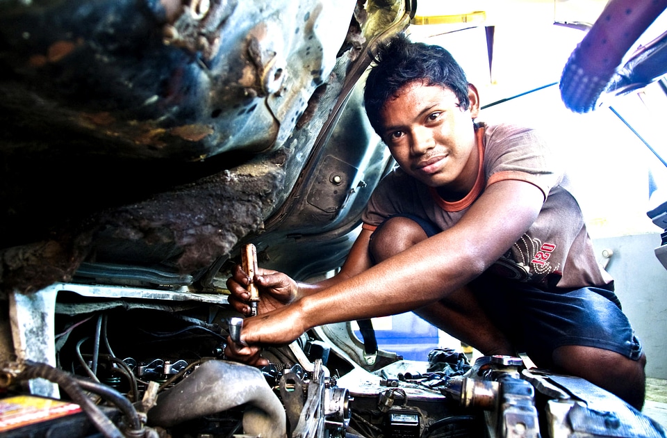 Automotive juvenile labor