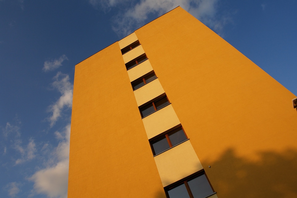 Sky yellow wall