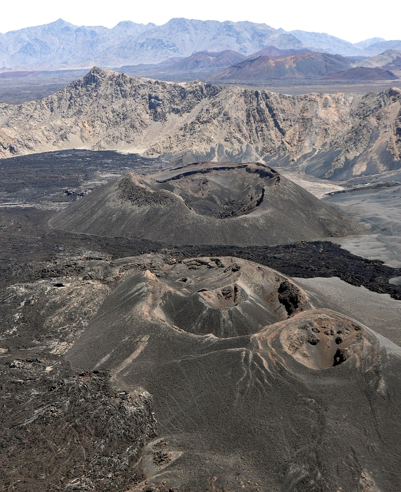 Cinder monitoring volcano