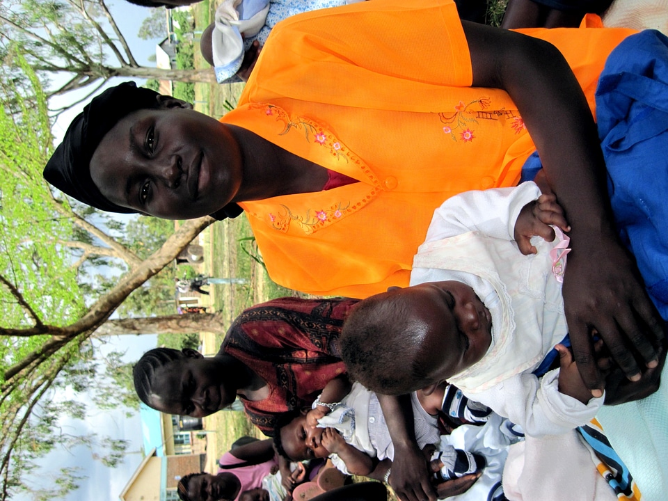 African babies given