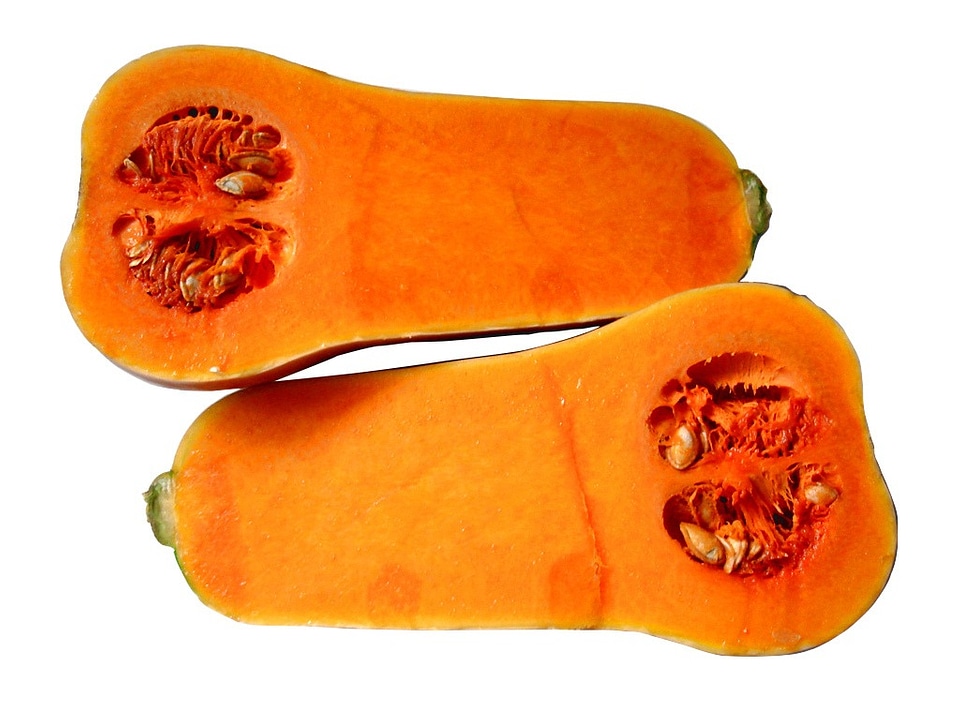 Orange pumpkin seeds pulp