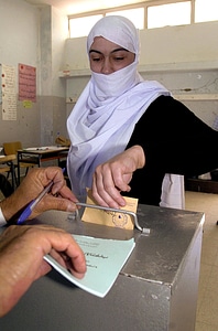Ballot choice woman