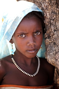 Beautiful close-up face photo