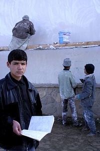 Afghanistan brow school photo