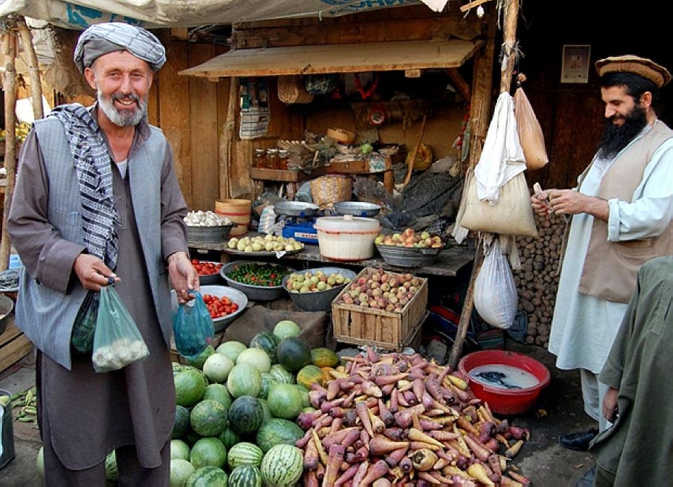 Bazaar greenery merchant