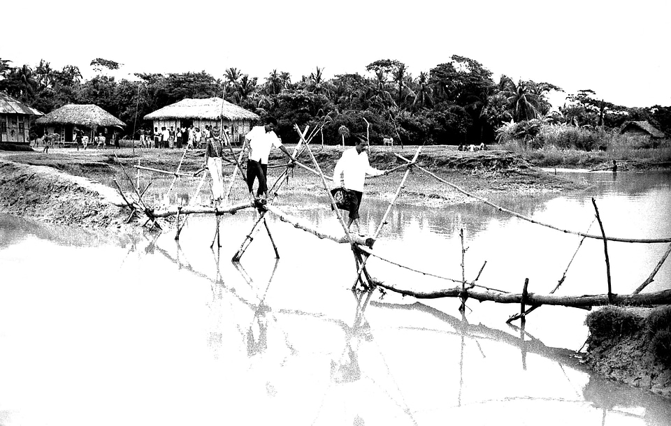 Bamboo Bangladesh bridge