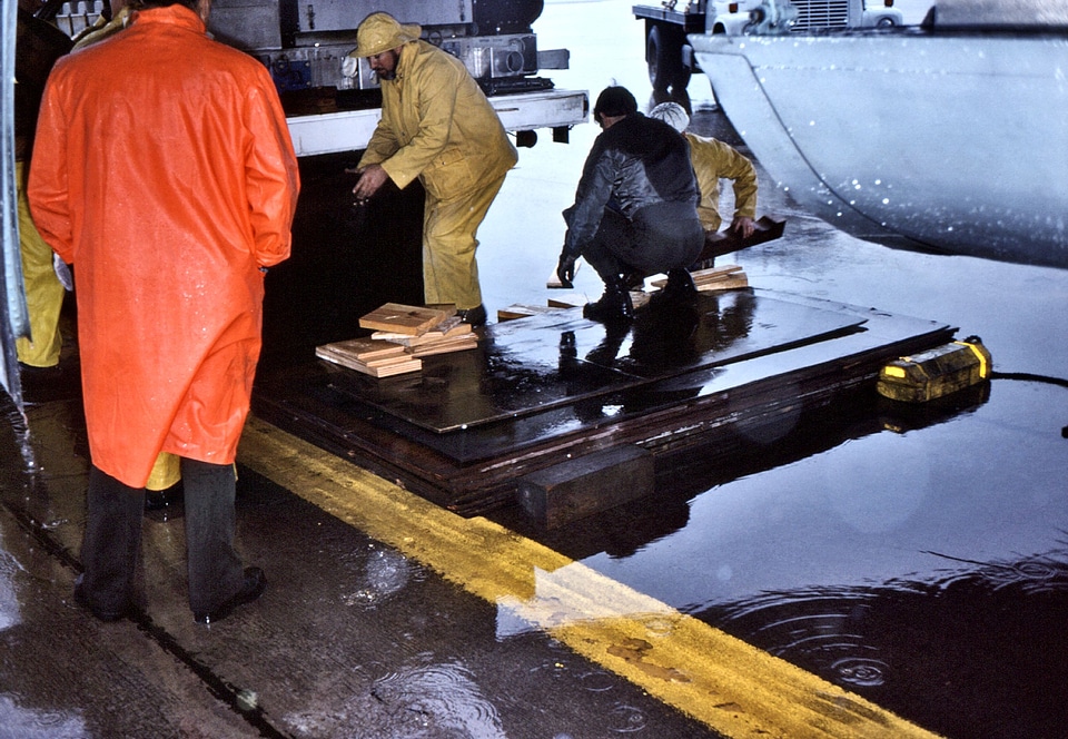 Aircraft facilities loading
