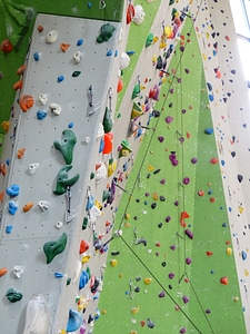 Climbing holds artificial climbing wall climbing routes photo